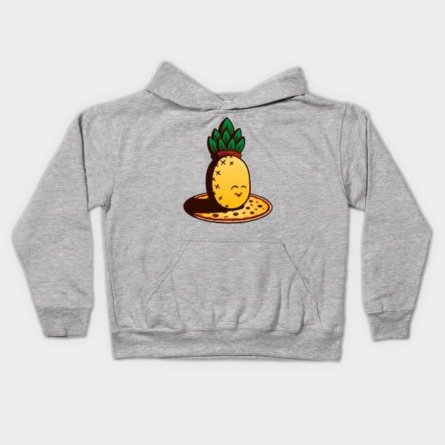 Pineapple on Pizza Kids Hoodie by Ratatosk